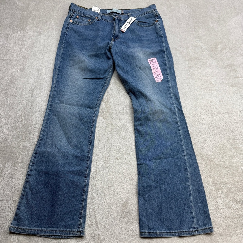 Vintage Levi's 515 Bootcut Jeans Women's‎ 16 Stretch Denim Mid Rise Regular Fit